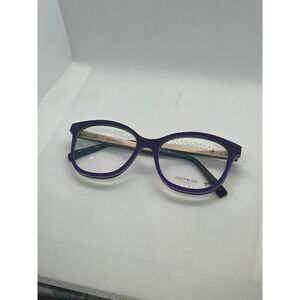 Gold Wood Eyeglasses Purple‎ Frames Designer Glasses Womens Eyewear